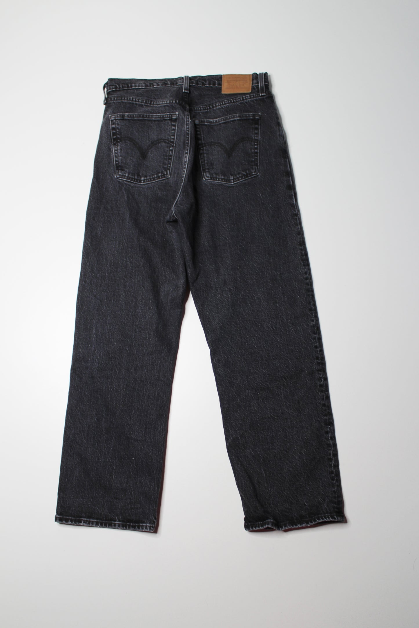 Levis black wash ‘ribcage straight ankle’ jeans, size 30