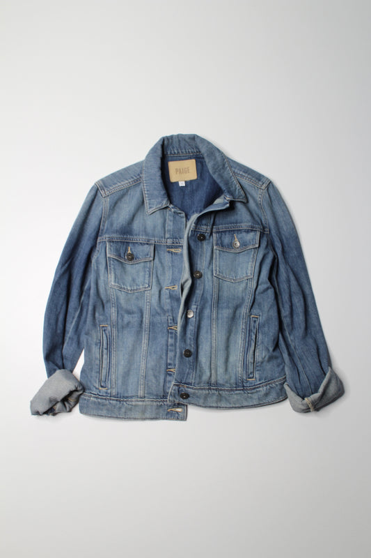 PAIGE denim jacket, size small (loose fit)