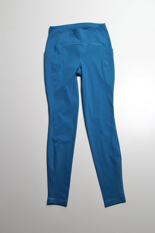Lululemon blue Swift Speed High-Rise Tight, size 6 28" Poolside