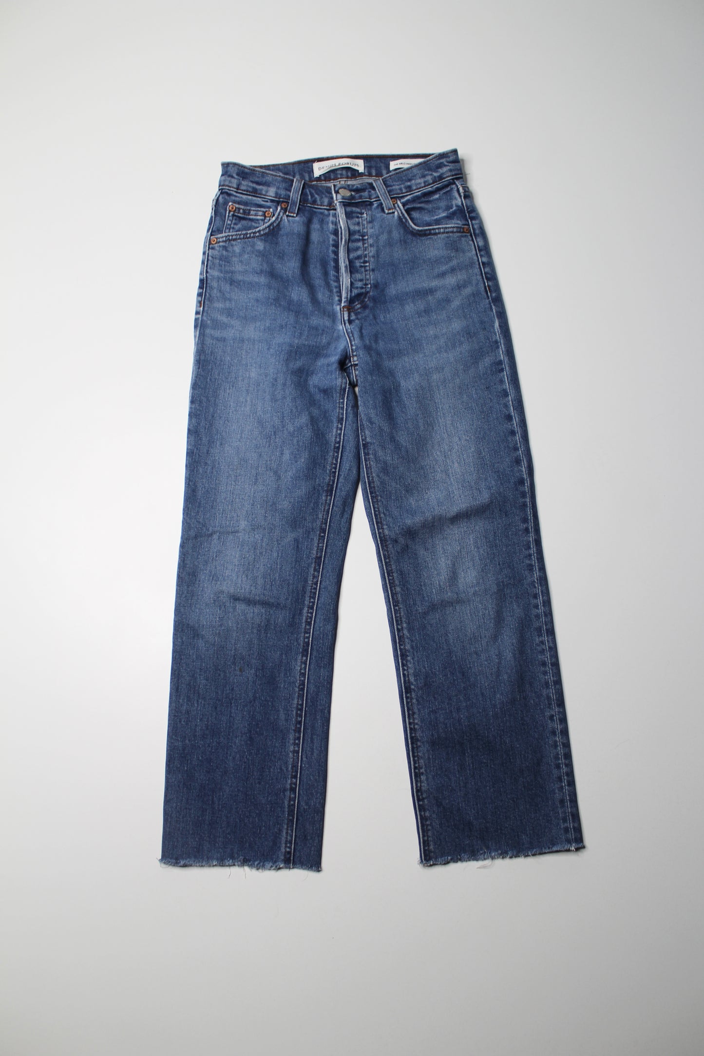 Aritzia Denim Forum ‘arlo’ high rise straight leg jeans, size 24 (28L)