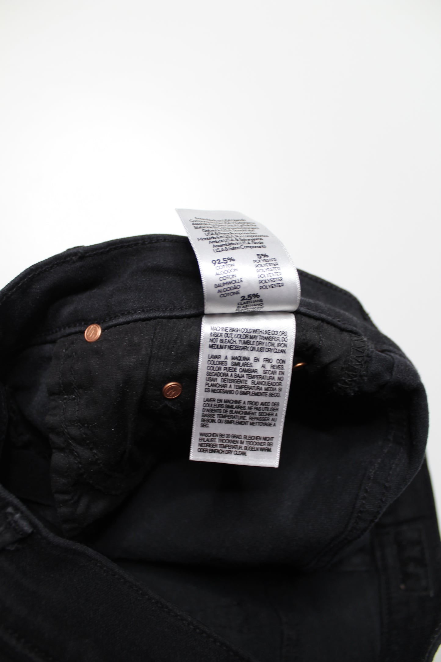 Mother not guilty (black) ‘the insider step fray’ jeans, size 28 (27”)