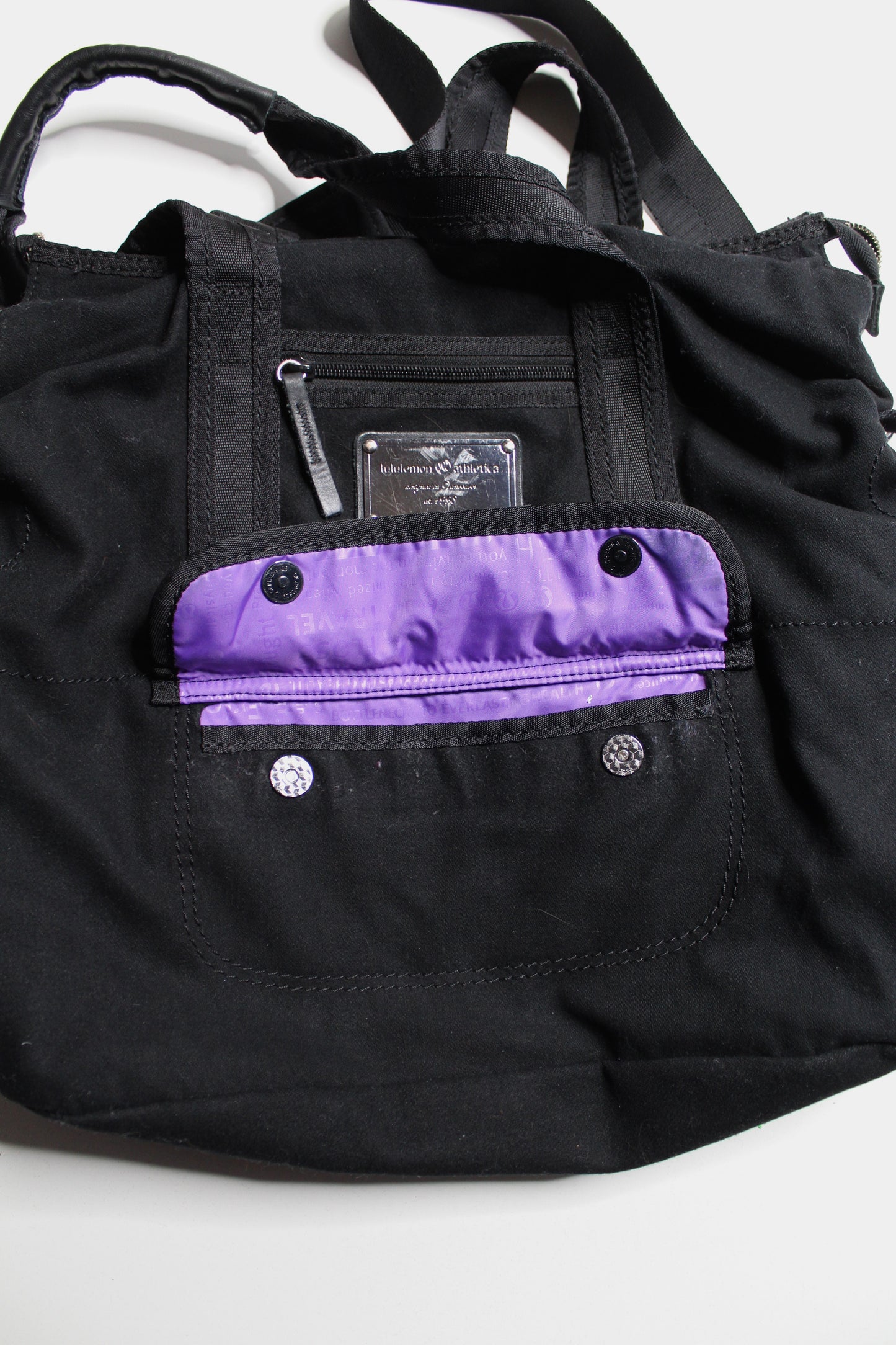 Lululemon black gym/laptop bag