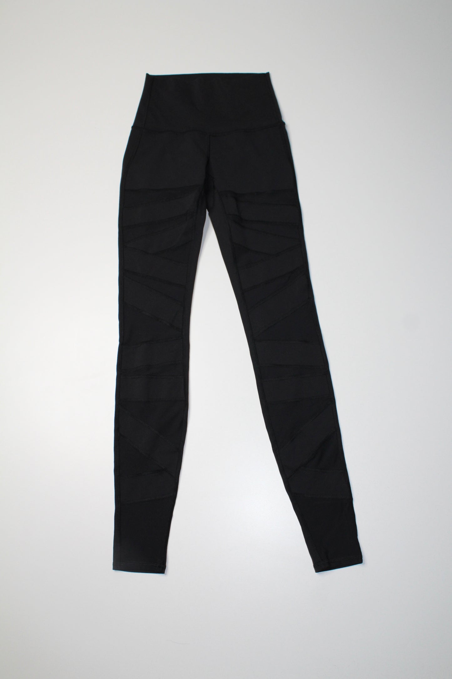 Lululemon black ‘wunder under’ tech mesh legging, size 4 (31”)