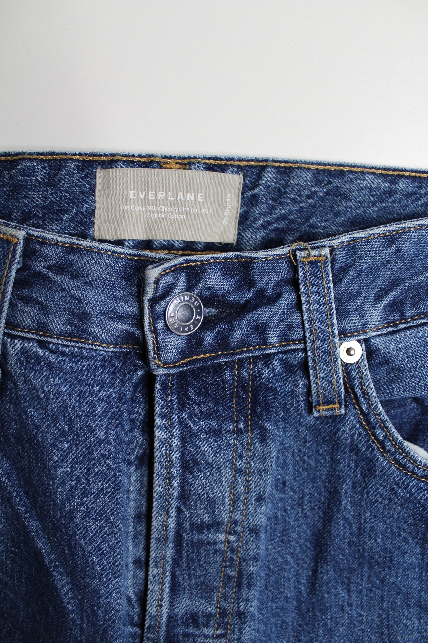 Everlane 'curvey 90's cheeky' jeans, size 29 regular