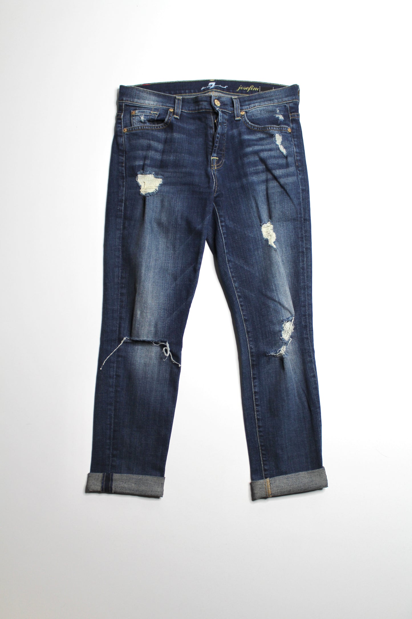 7 For All Mankind josefine boyfriend jeans, size 27