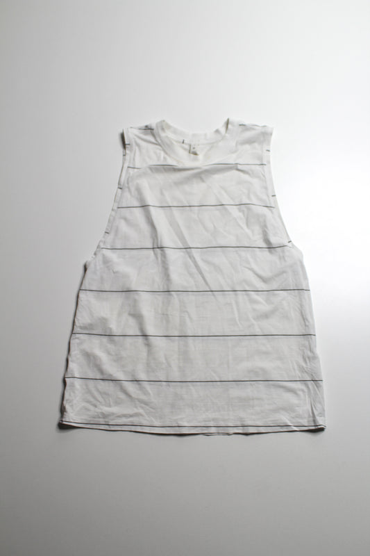 Lululemon striped ‘all yours’ tank, size 4 (oversized)