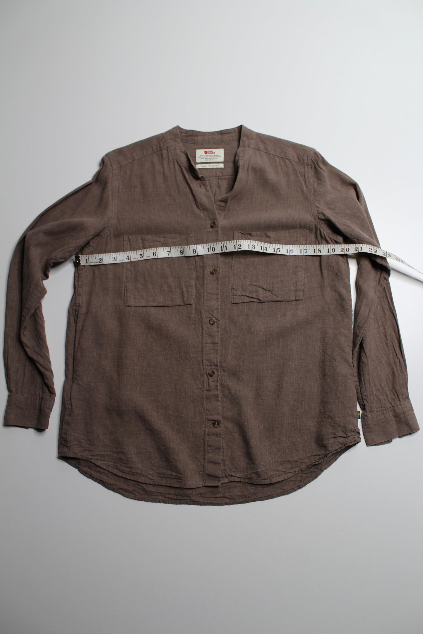 Fjällräven beige button up long sleeve, size xsmall