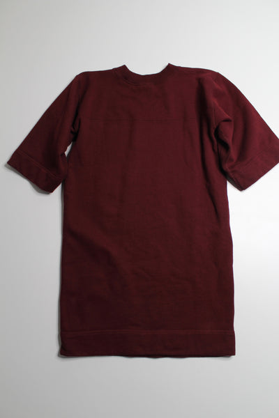 Uniqlo burgundy sweater dress/tunic, size small (price reduced: was $25)