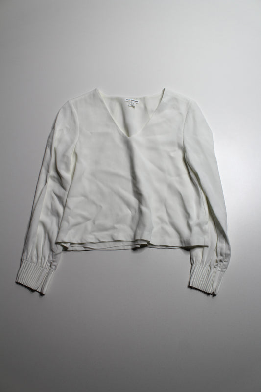 Club Monaco white v neck blouse, size xs