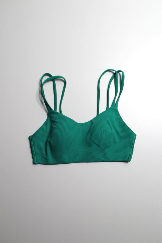 Lululemon cascadia green ‘like a cloud’ bra, no size. Fits like 4 *ribbed