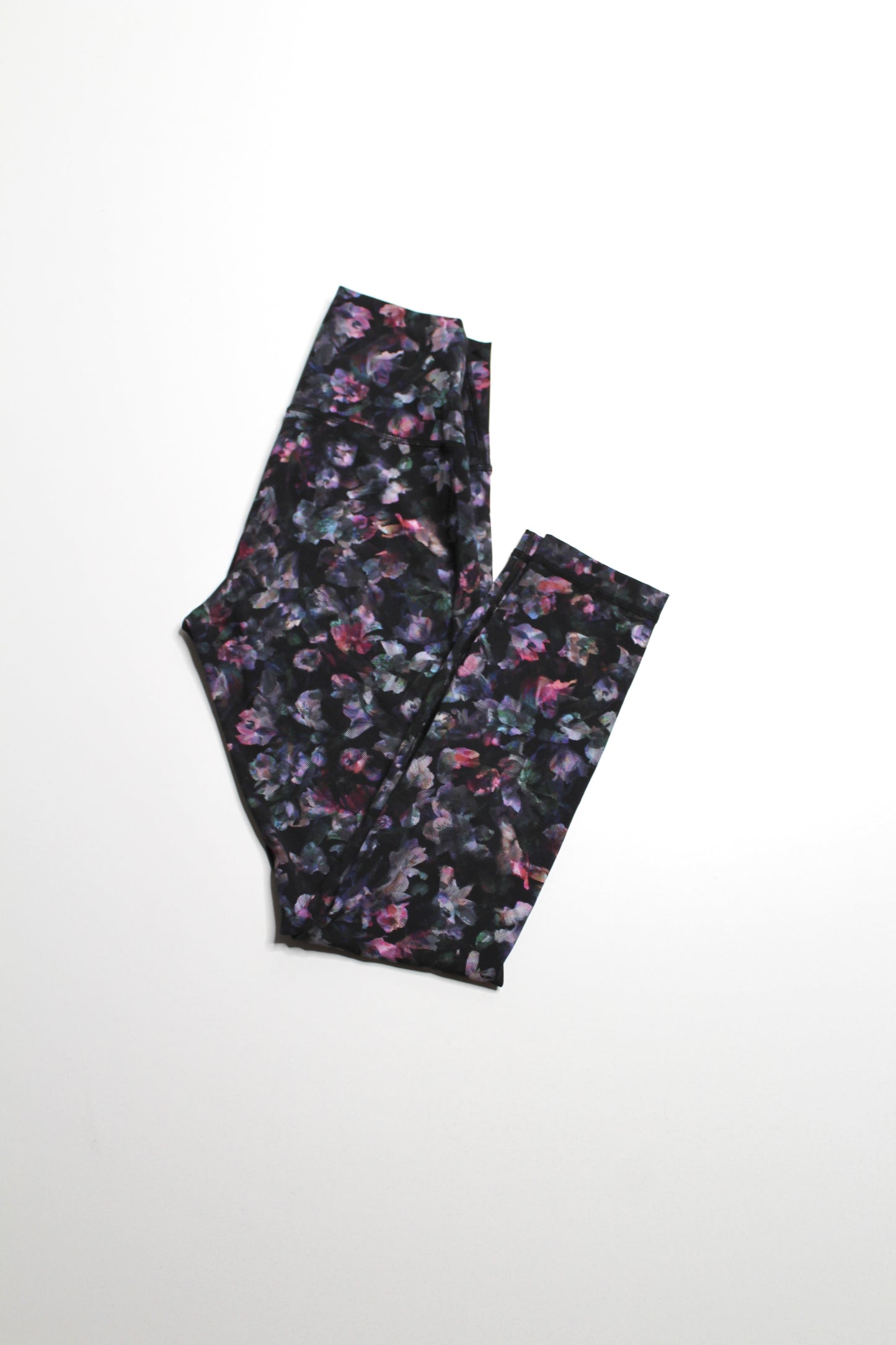 Lululemon floral ‘wunder under’ leggings, size 6 (25”)