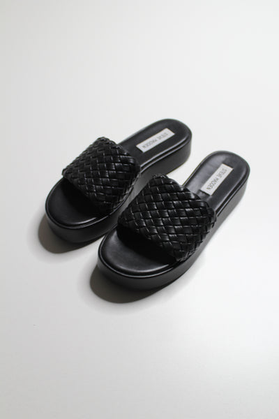 Steve Madden black platform sandals, size 7 *new without tags (price reduced: was $58)