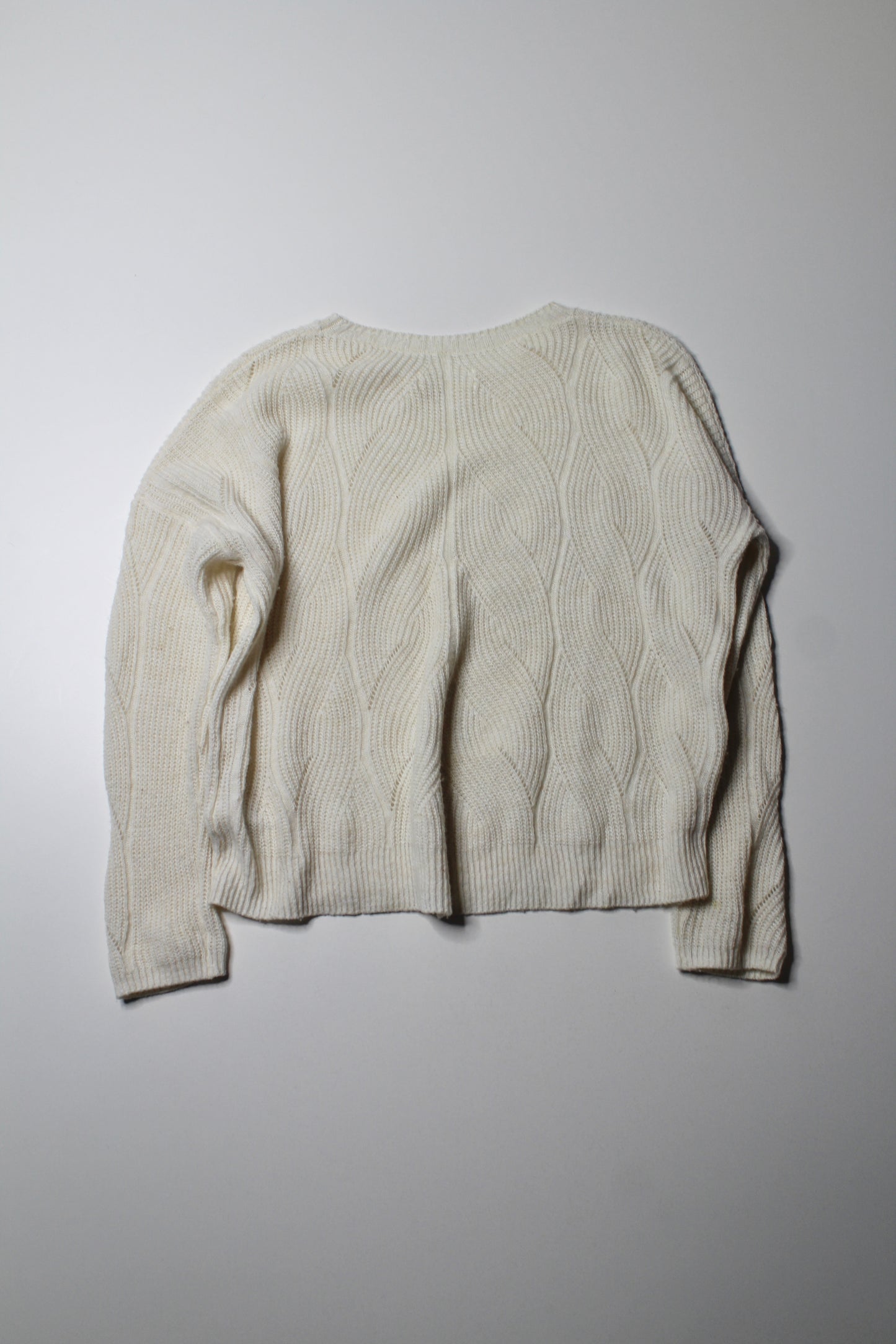Anthropologie cream knit sweater, size small (loose fit) (additional 50% off)