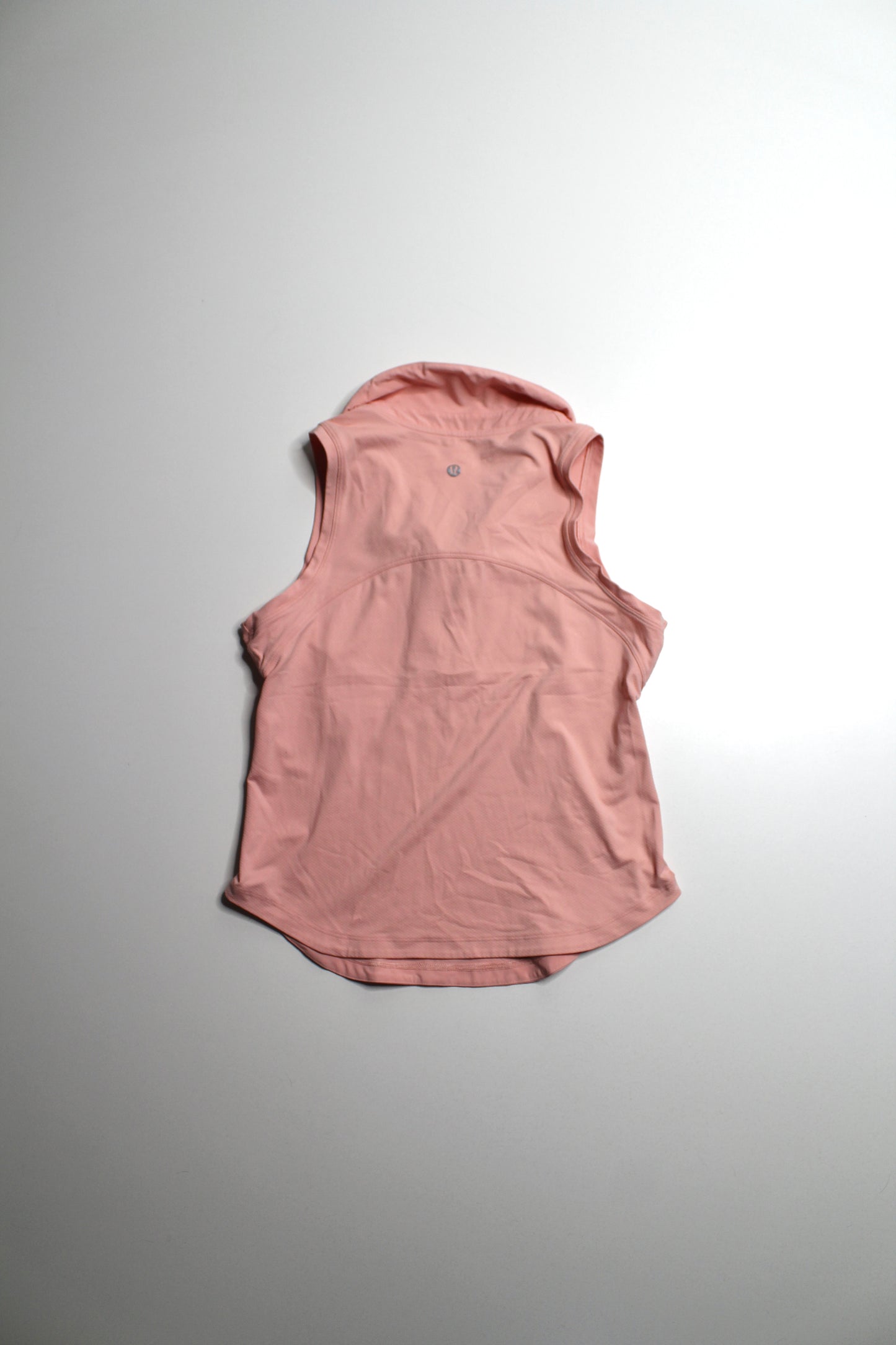 Lululemon coral ‘quick dry sleeveless polo' tank, no size. Fits like small *curved hem (fits 4/6)