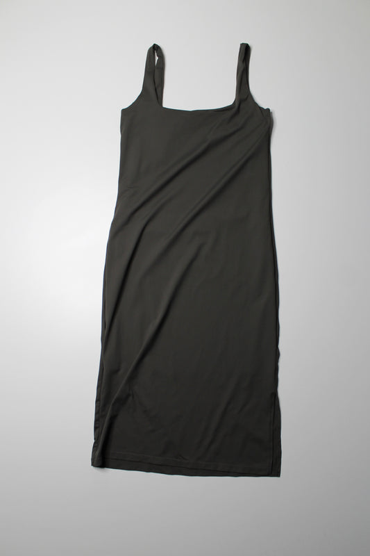 Monk & Lou grey square neck stretch dress, size large (additional 50% off)