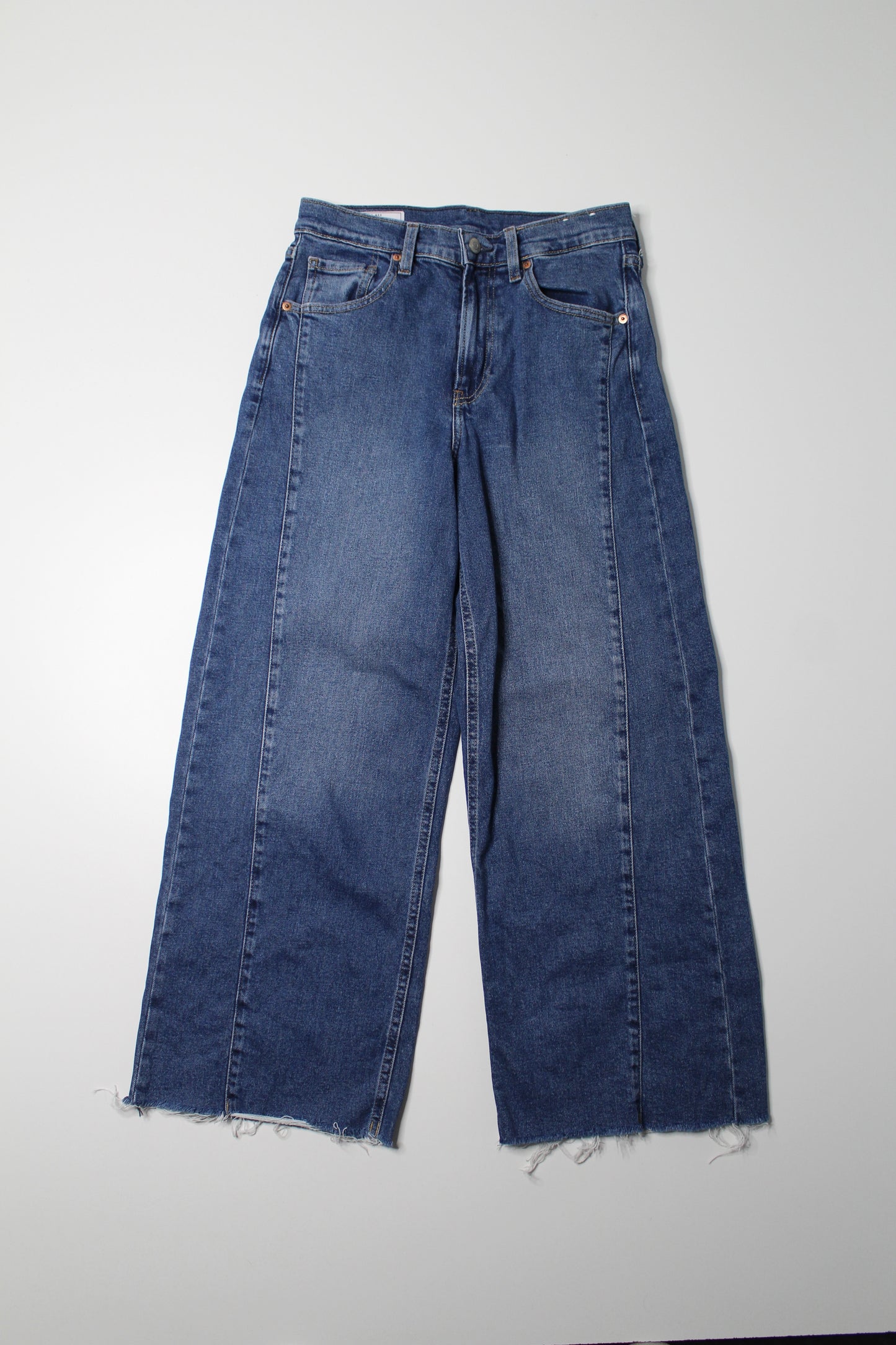 Gap high rise wide leg stride ankle jeans, size 27 / 4R