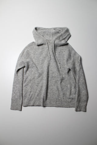 Aritzia babaton the group light grey wool blend pullover hoodie, size xxs (oversized fit)