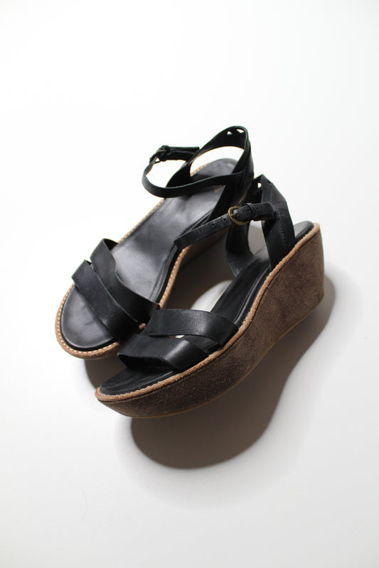 Camper black wedge sandals, size 6 (37)