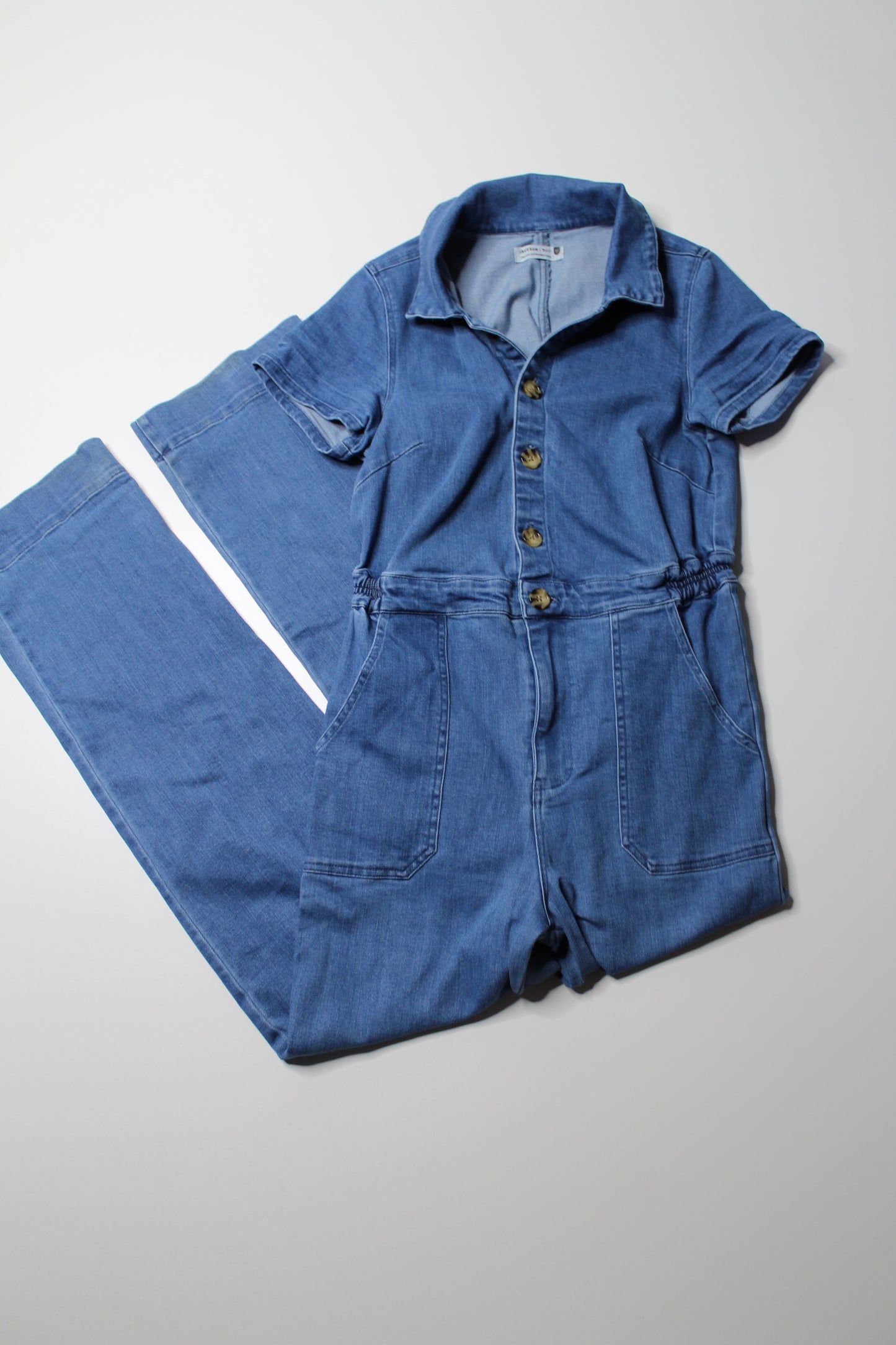 Jackson Rowe straight leg ‘chalet’ denim jumpsuit, size medium (additional 20% off)