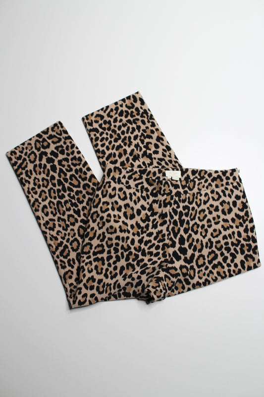 Kate Spade high-rise leopard print dress pant, size 10