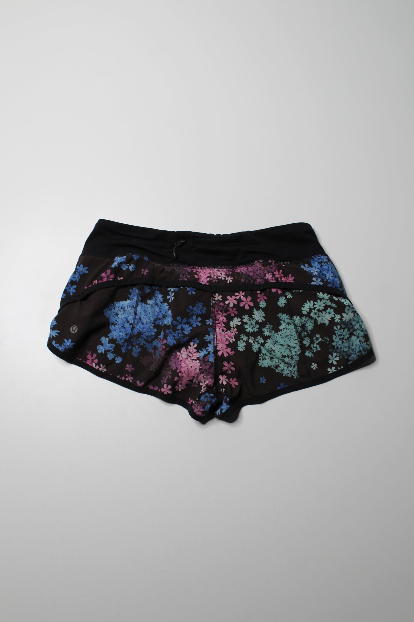 Lululemon floral ‘speed’ shorts, size 8