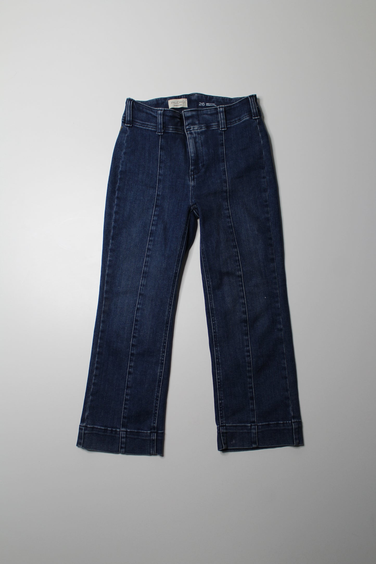 Anthropologie Pilcro high rise culotte straight leg cropped jeans, size 26 (23”) (sale: was $48)