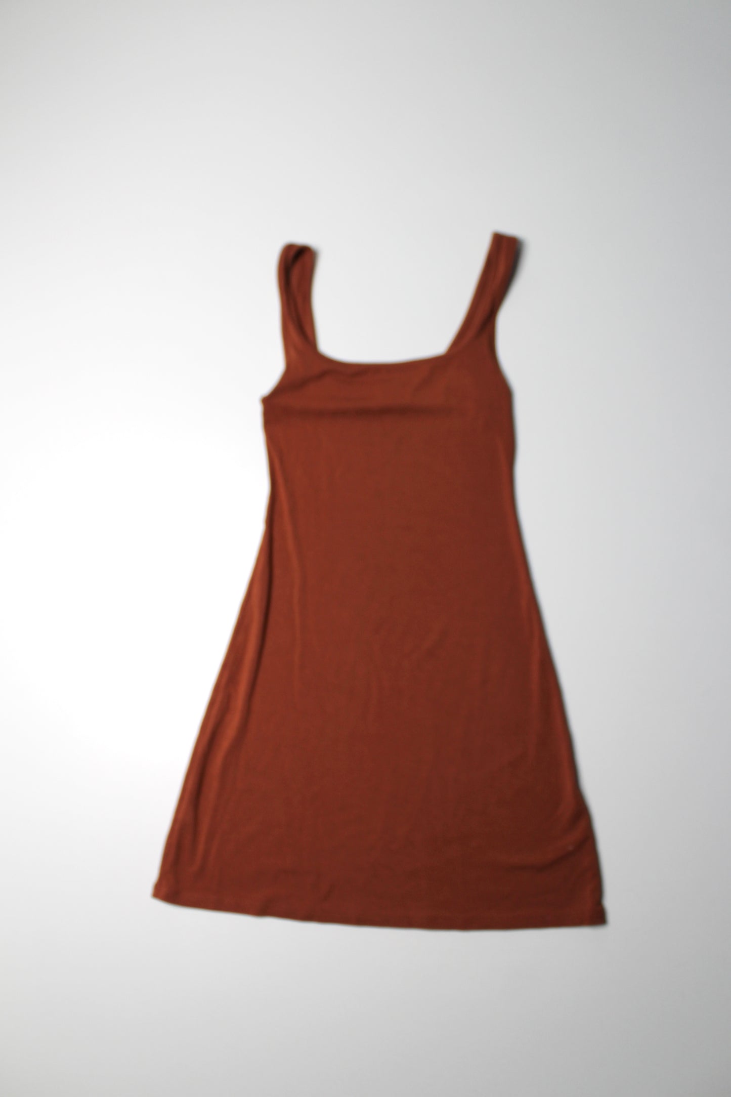 Aritzia Wilfred rust modal mini tank dress, size xxs