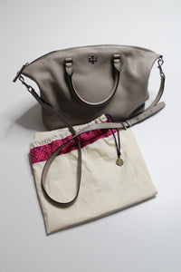 Tory Burch French grey Frida medium sized top handle/crossbody bag