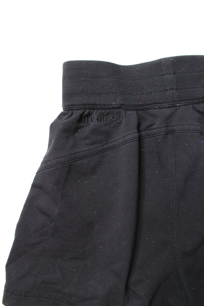 Lululemon black confetti high rise shorts, no size. Fits like 2 *french terry cotton