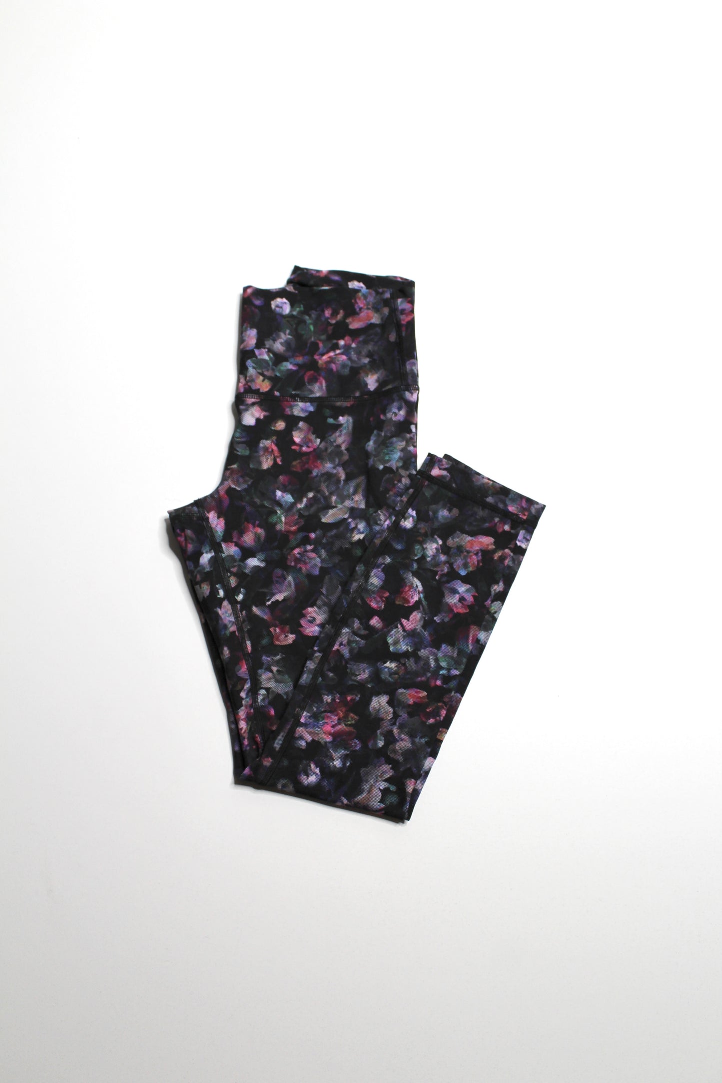 Lululemon floral ‘wunder under’ leggings, size 6 (25”)