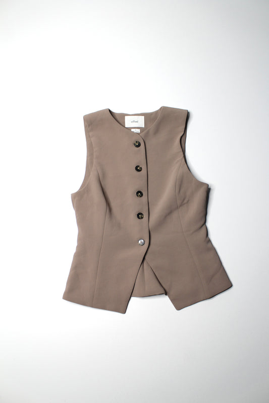 Aritzia Wilfred taupe ‘regal’ vest, size 2
