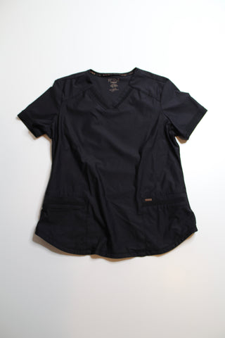 FORM By Cherokee black scrub top, size large