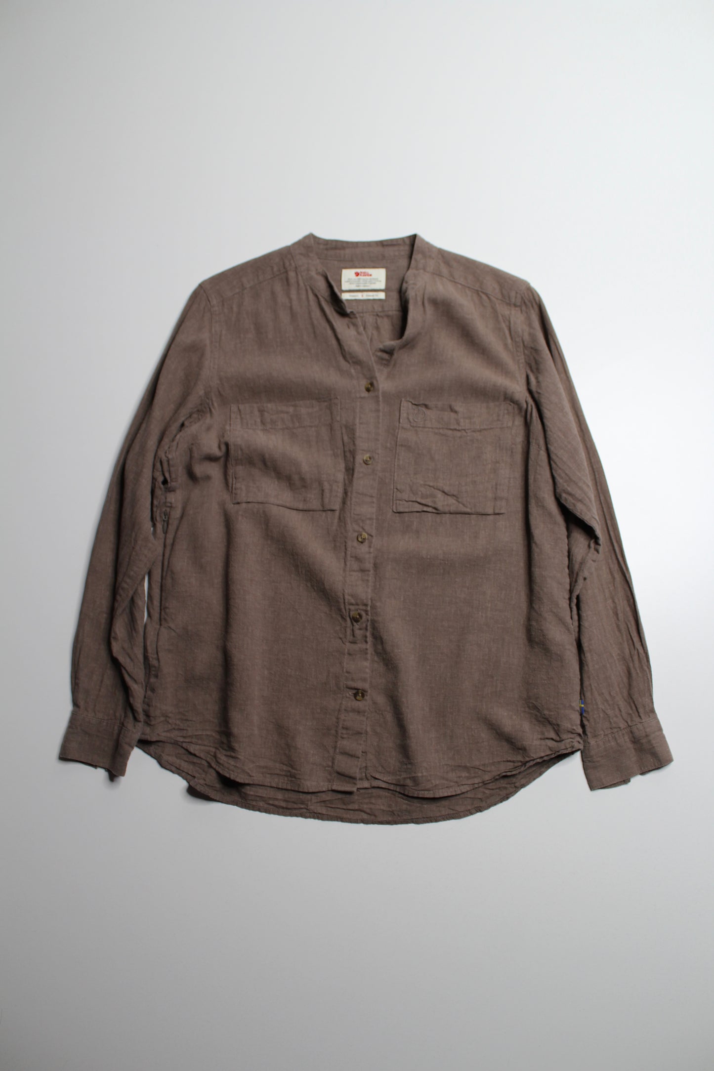 Fjällräven beige button up long sleeve, size xsmall