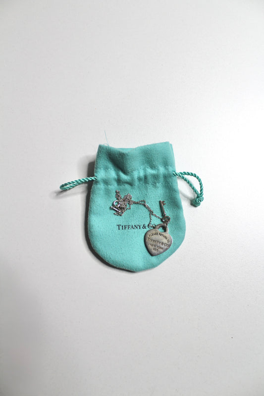 Tiffany & Co. Heart Tag With Key Pendant Necklace