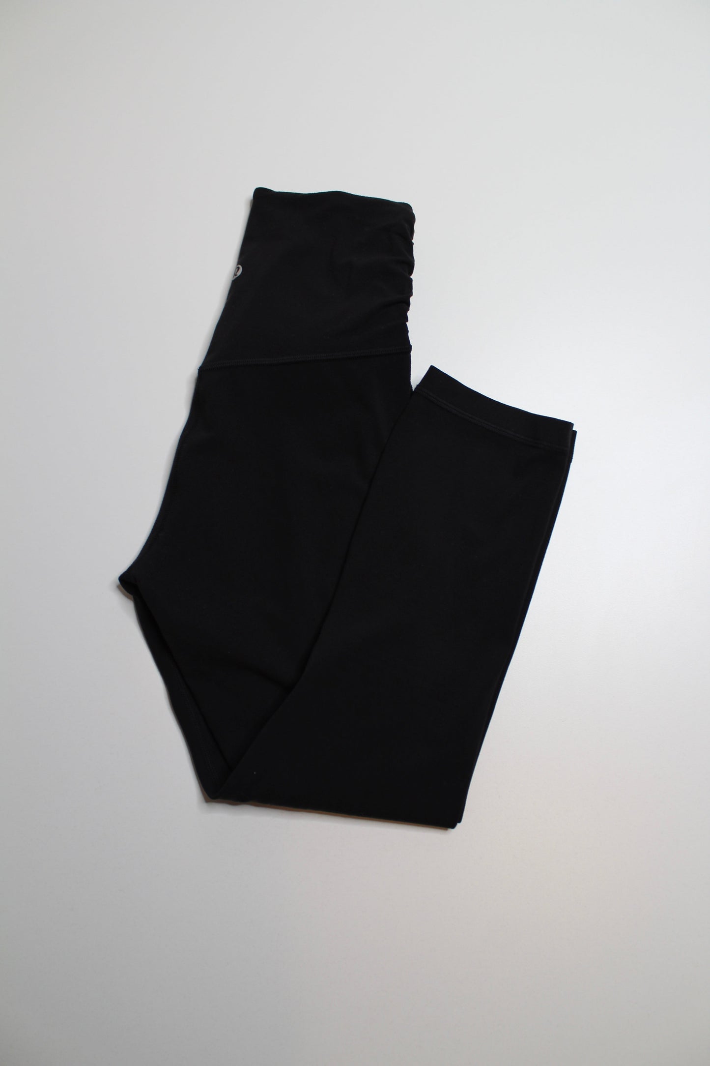 Lululemon black align crop legging, size 4 (21") *special edition cross waist