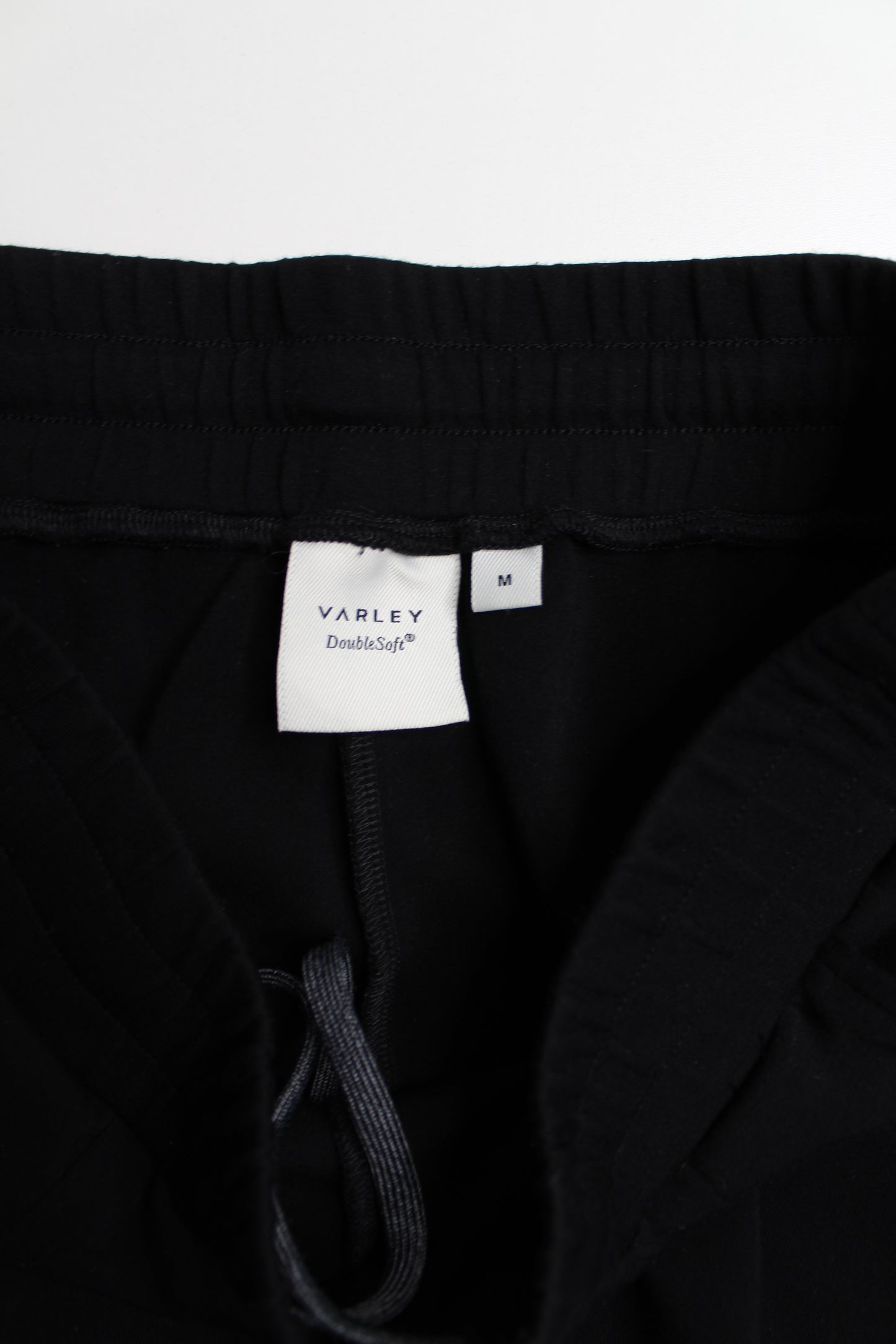 Varley black 'rolled cuff' double soft jogger, size medium *matching sweater available