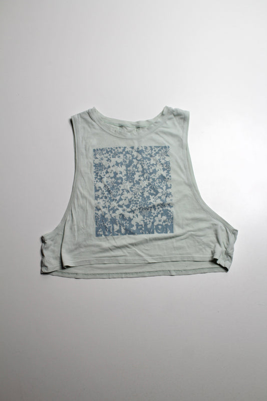 Lululemon cotton tank, no size. Fits like 6 (loose fit) *flaw