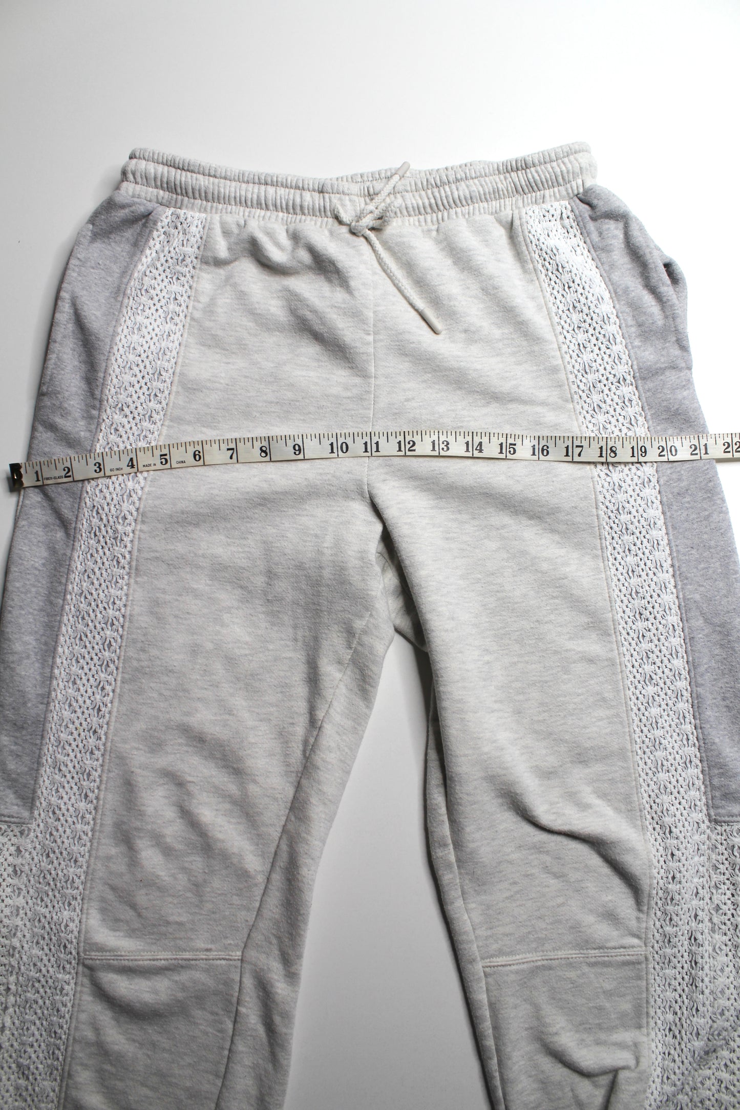 Anthropological Practice lace inset grey jogger sweatpant, size medium (oversized) *matching sweatshirt available