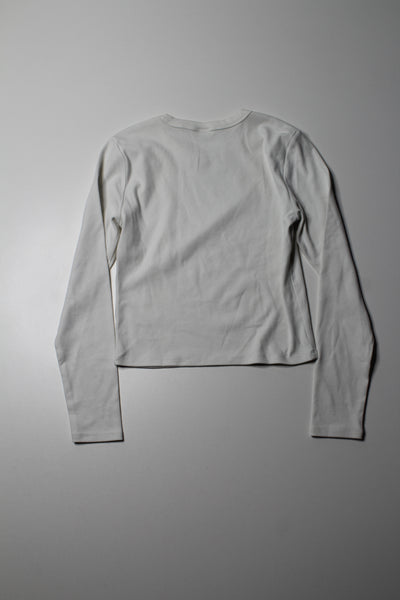 Aritzia Sunday Best white long sleeve, size medium