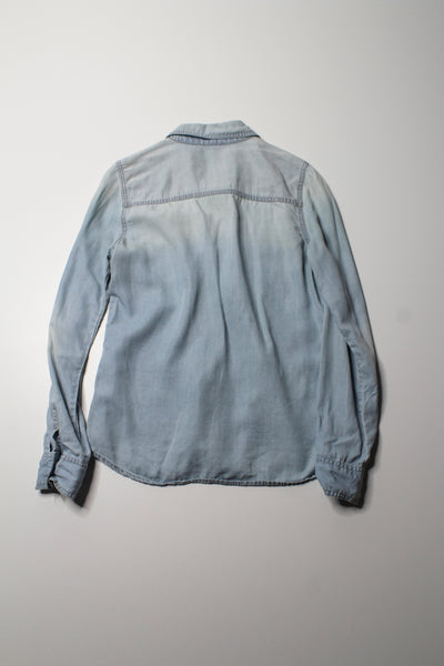 Nordstrom Halogen tencel denim button down shirt, size small (price reduced: was $30)