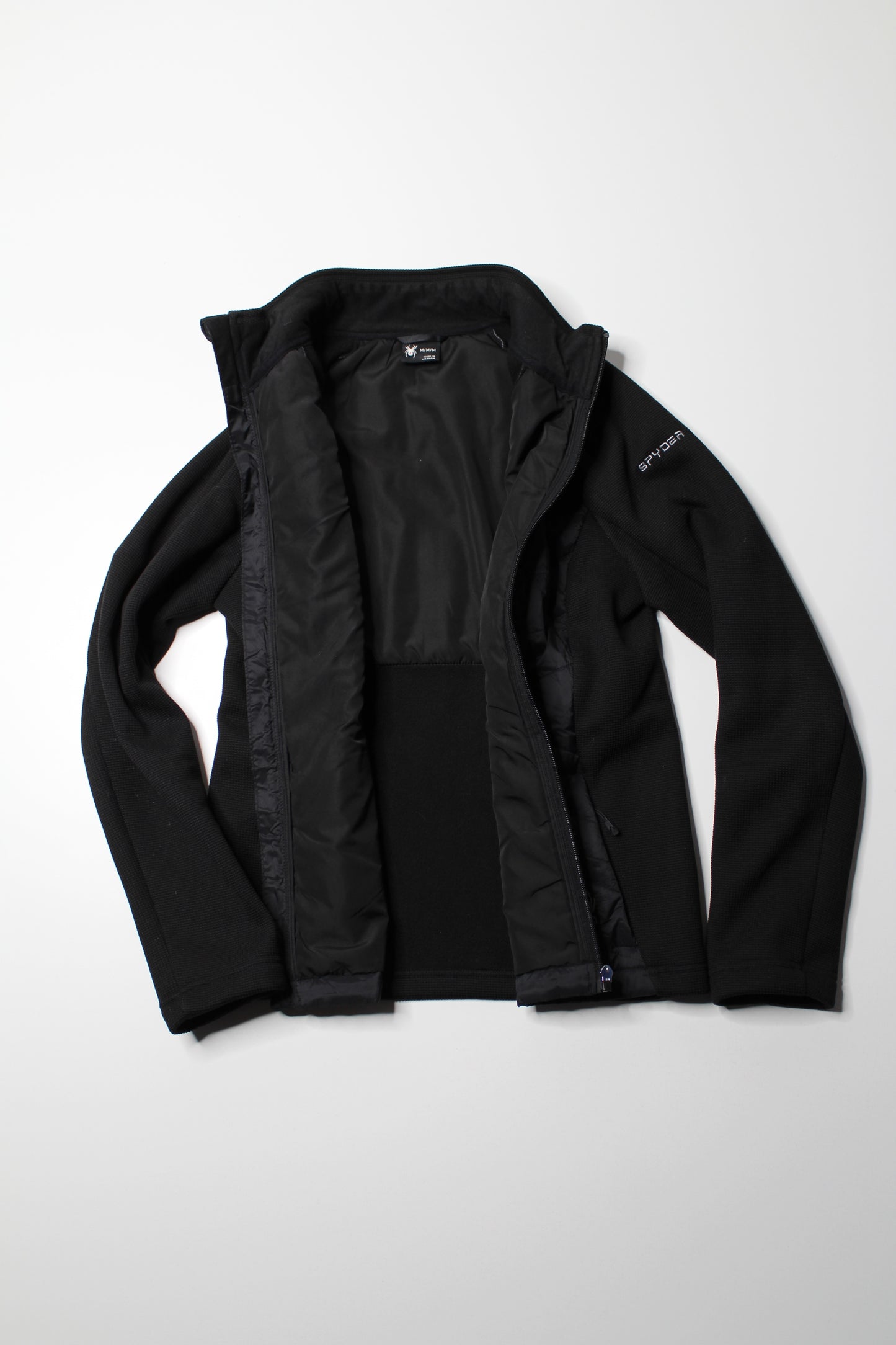 Spyder black ‘Nova’ full zip up track jacket, size medium