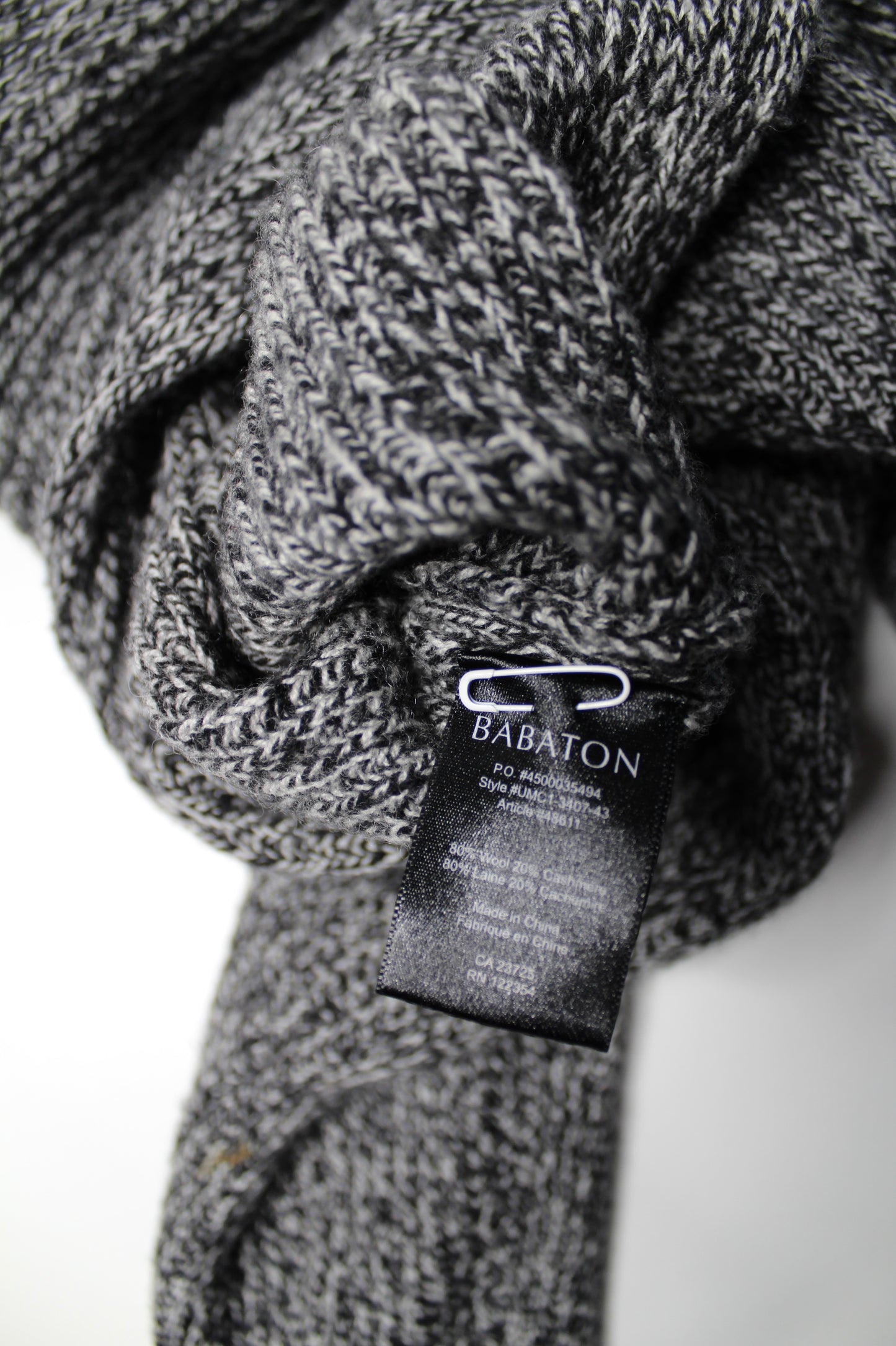 Aritzia Babaton grey sweater, size xs (loose fit)