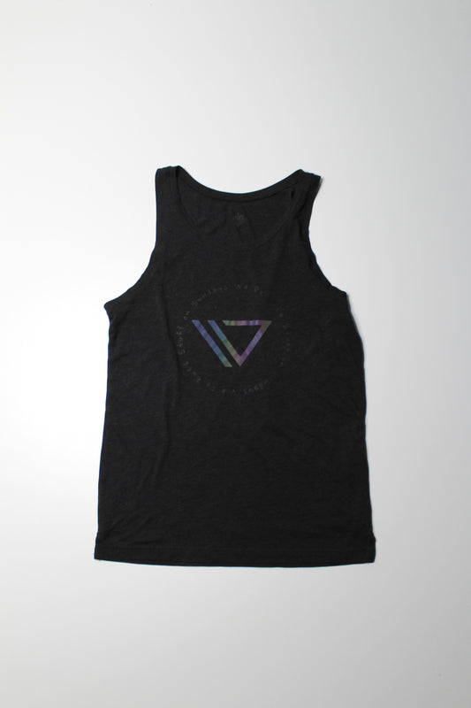 Alo Yoga black wash ‘on sundays we do butt stuff’ tank, size small (sale: was $30)