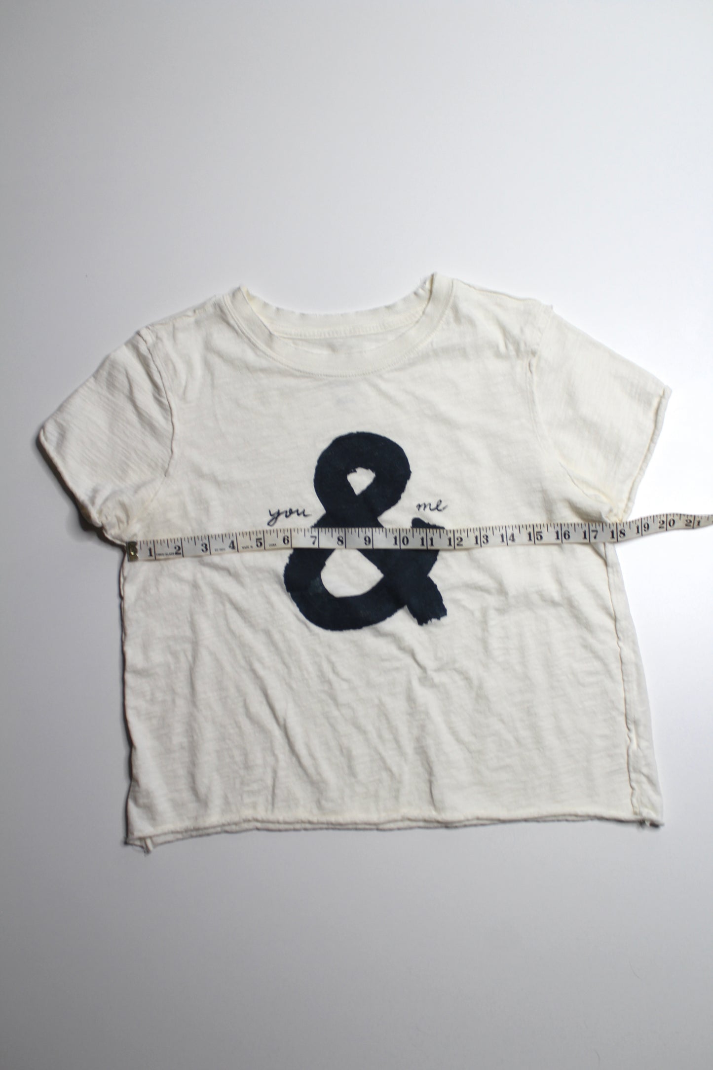 Anthropologie Pilcro ivory ‘you & me’ graphic t shirt, size small (sale: was $25)