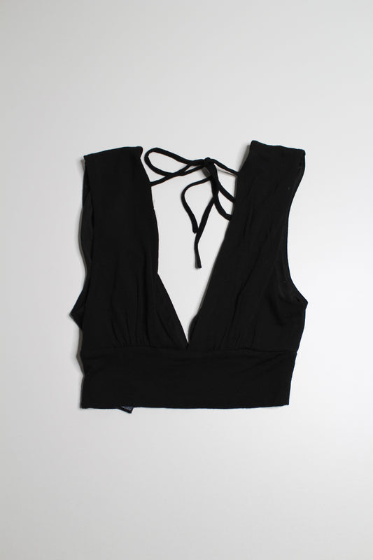 Urban Outfitters Silence + Noise black cropped top, size small