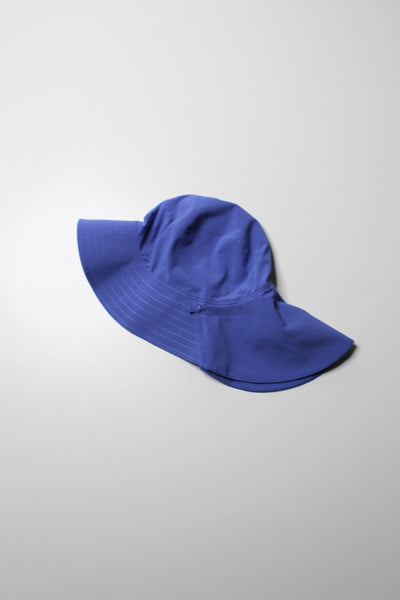 Lululemon womens periwinkle blue wide brim logo bucket hat, Size M/L