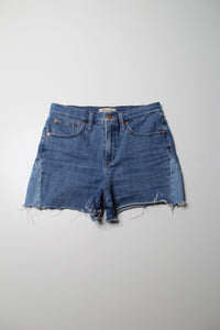 Madewell high rise cut off jean shorts, size 28