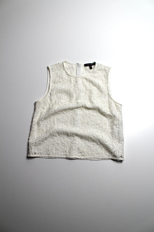 Judith & Charles ivory lace sleeveless blouse, size 4