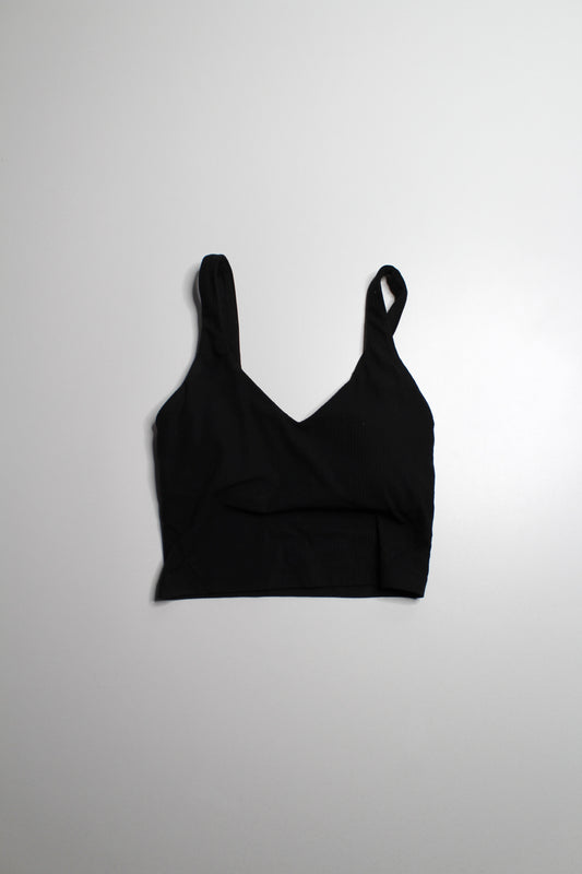 Lululemon black ribbed ‘align’ tank, size 0 (fits 0/2)