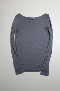 Lululemon grey reversible chai time sweater, no size. Fits like size 4 (price reduced: was $48)